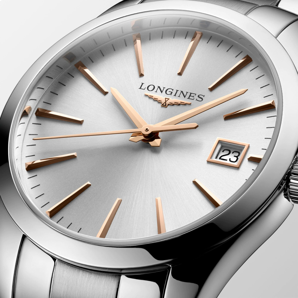 Longines Conquest Classic Quartz Steel 34 mm L2.386.4.72.6