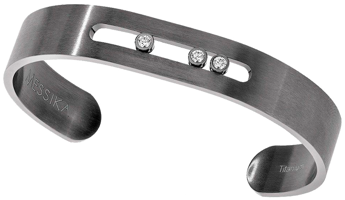 3x Strength Titanium Magnetic Bracelet for Men Silver