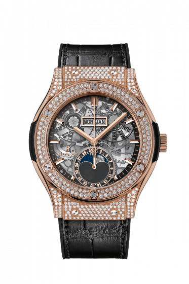 Hublot Classic Fusion King Gold Pave 547.OX.0180.LR.1704