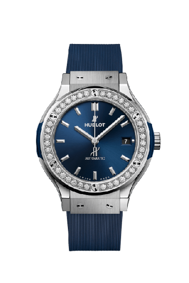 Hublot CLASSIC FUSION TITANIUM BLUE DIAMONDS 565.NX.7170.RX.1204