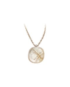 BIGLI Mini Sweety Rose Gold Rutilated Quartz Pendant 20H51RRUTMPBI/45