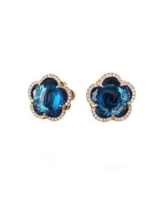 Pasquale Bruni Bon Ton Rose Gold Topaz Diamond Earrings 15308R