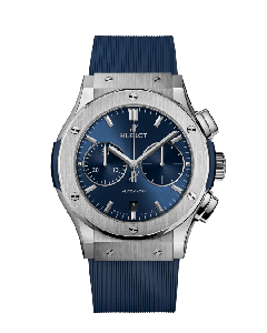  HUBLOT CLASSIC FUSION CHRONOGRAPH TITANIUM BLUE  521.NX.7170.RX