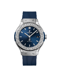 Hublot CLASSIC FUSION TITANIUM BLUE DIAMONDS 565.NX.7170.RX.1204