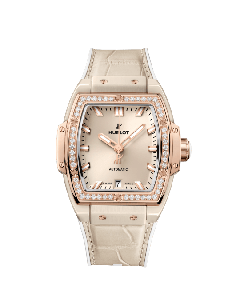 HUBLOT SPIRIT OF BIG BANG BEIGE CERAMIC KING GOLD DIAMONDS 665.CZ.898B.LR.1204