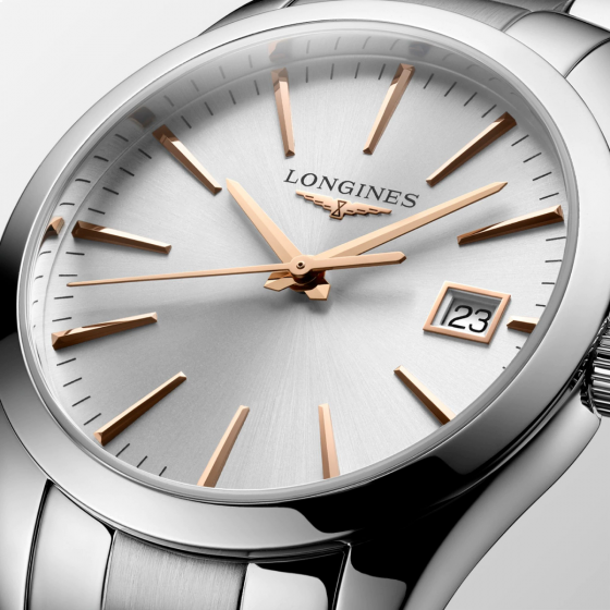 Longines Conquest Classic Quartz Steel 34 mm L2.386.4.72.6