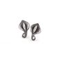 Annamaria Cammilli Calla Black Lava Gold Diamond Earrings GOR1775E