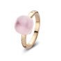 BIGLI Mini Sweety Rose Gold Pink Quartz Diamond Ring 20R88RPQMP