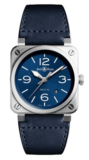 Bell & Ross Br 03-92 Blue Steel BR0392-BLU-ST/SCA