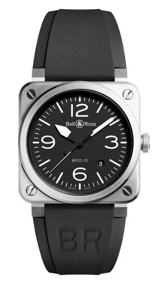 Bell & Ross BR 03-92 Steel BR0392-BLC-ST