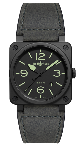 Bell & Ross Br 03-92 Nightlum BR0392-BL3-CE/SCA